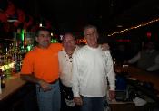 Mike , Brandon and The Kilted Magician behind the bar.