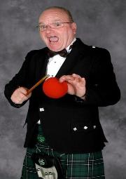 Michigan Magician Hugh Irwin in his Scottish Highland Kilt